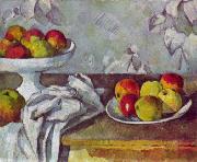 Paul Cezanne, Stilleben mit apfeln und Fruchtschale